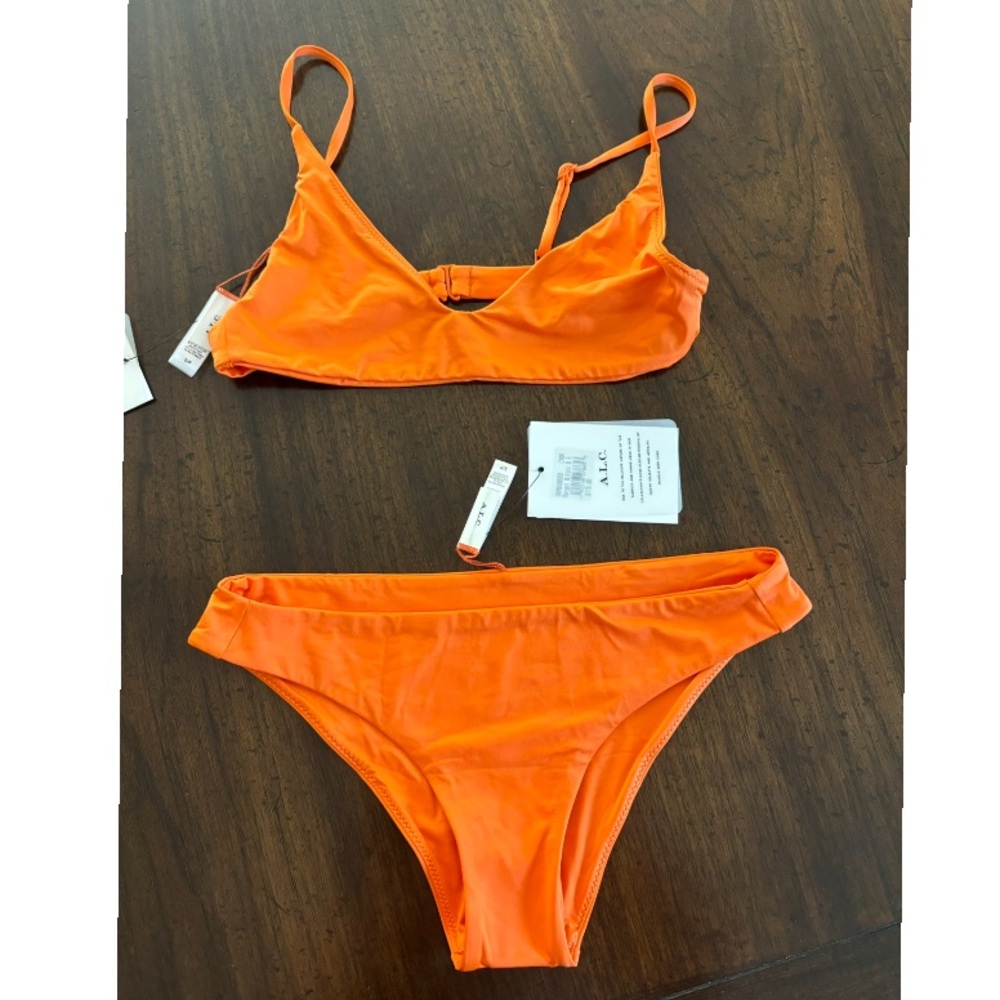 A.L.C. Orange bikini set NWT